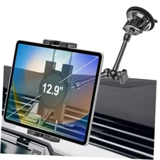  Heavy Duty Truck Tablet Mount [Metal Arm] Dashboard Windshield Suction Cup 