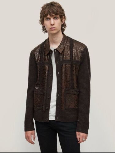 John Varvatos Ellington Jacket Men’s Brown Cashmere Size XS - Picture 2 of 12