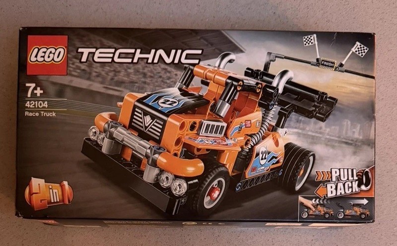 Lego Technic 42104 Race Truck Pull Back 2 x Alternative Builds New & Sealed