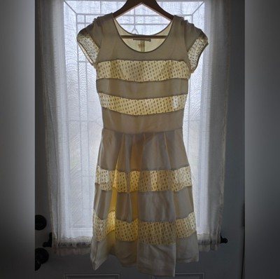 Blumarine Blugirl Mesh Striped Dress Small