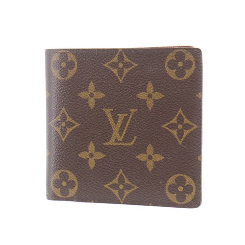 Louis Vuitton LV Bifold Wallet Used Monogram Brown M61665 Authentic #ED367 S