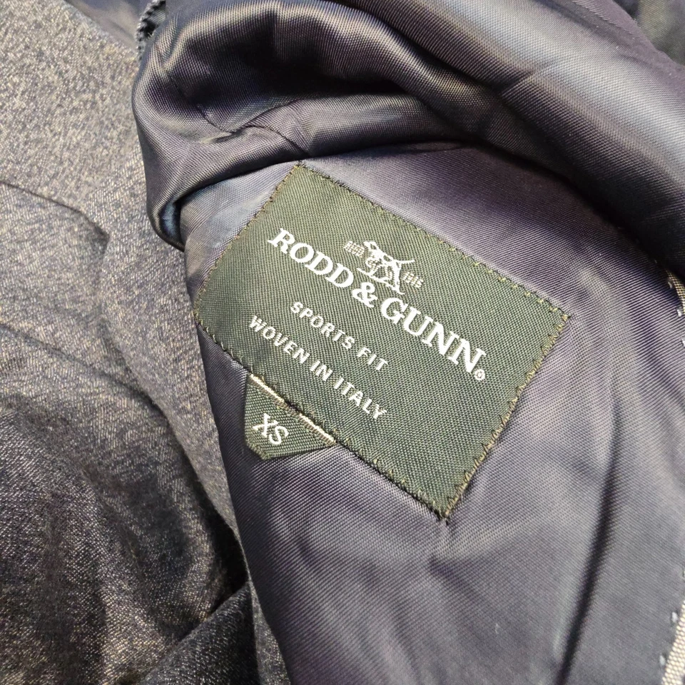 Rodd & Gunn Jacket mens XSMALL blue wool button Long Sleeve italian Size XS - Image 3 of 4