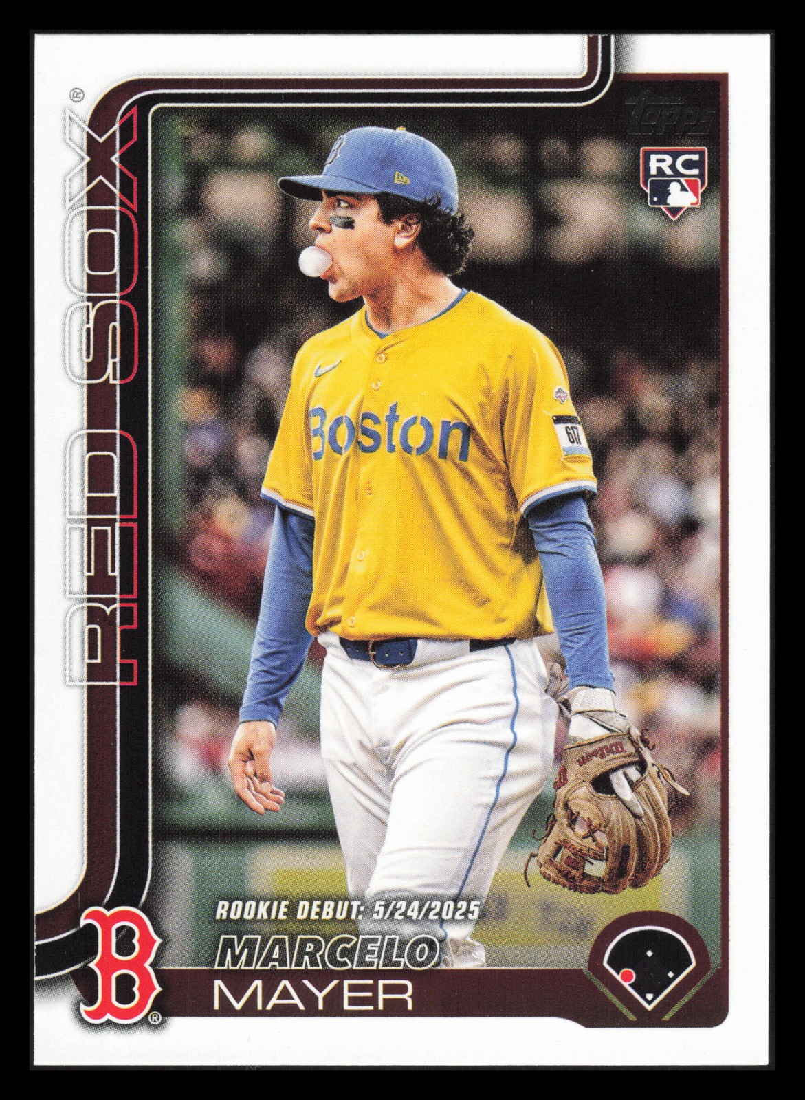 Marcelo Mayer RC Debut 2025 Topps Update US276 Boston Red Sox