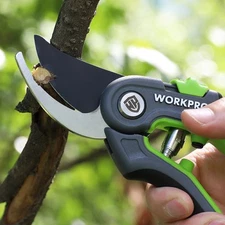 WORKPRO 8" Bypass Pruning Shear Stainless Steel Anvil Hand Pruners Trim Scissors