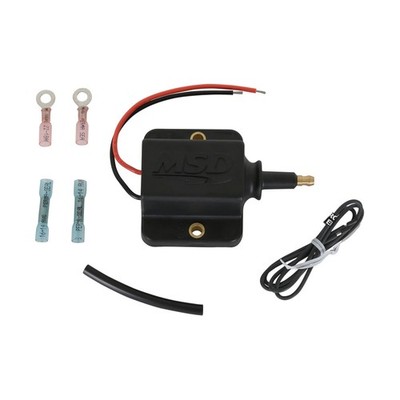 MSD Ignition Coil 8230; DIS Racing Black 37,000 Volts E-Core HEI (Male)