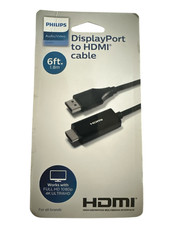 Philips 6' Display Port to HDMI Cable - Black