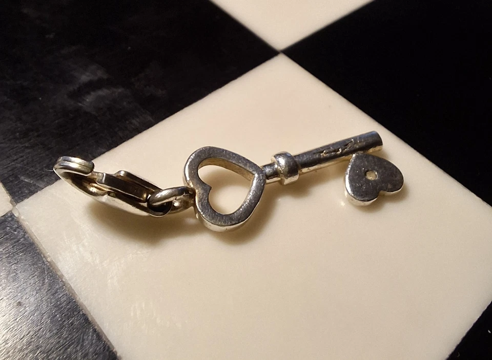 Thomas Sabo Llave para mi Corazón 🗝️ Cerradura Love Romance 🔐 Dije Plateado Casa Puerta Foto 4 de 4