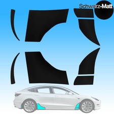 Steinschlagschutzfolie f&uuml;r Tesla Model 3 Kotfl&uuml;gel Seitenschweller 8tlg schwarz