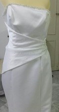 Vintage MoriLee Women’s Strapless Beaded wedding gown Size 10 White