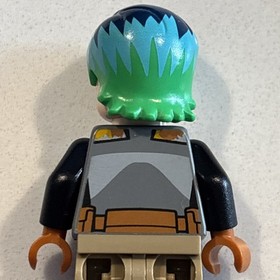 Lego Sabine Wren Minifigure #sw0742 Bright Green & Dark Blue Hair Set #75150