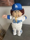 Vintage Cabbage Patch Kids MLB All Stars - Los Angeles Dodgers Doll With Stand