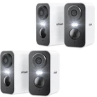 4PCS ieGeek Outdoor Wireless WiFi Security Camera Home Battery CCTV System Alexa