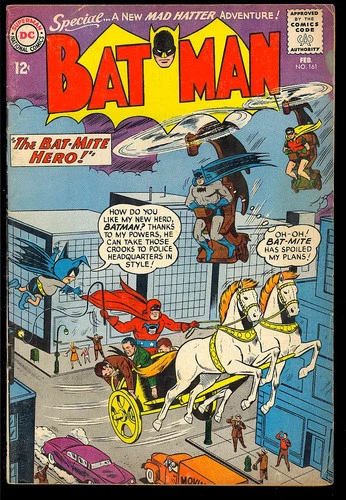 Batman #161 Unrestored Silver Age Bat-Mite Superhero Vintage DC Comic 1964 VG-