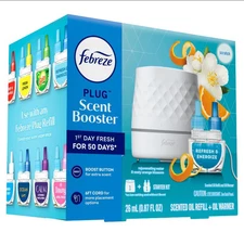 Febreze Plug Scent Booster Refresh & Energize Starter Kit - .87 fl oz Citrus