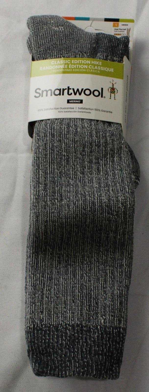 Smartwool Unisex Adult's Hike Classic Full Cushion OTC Socks CN6 Charcoal Large
