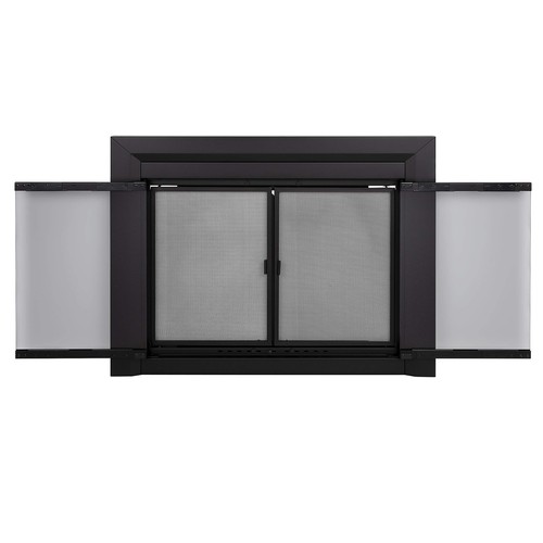 Carlisle Fireplace Glass Door, Medium (CL-3001), Black - Picture 3 of 10