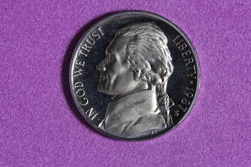 1987-S Jefferson Nickel Proof — photo from another recent sale
