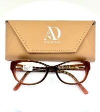 ROMEO GIGLI RG79041 F Brown Multi Womens Semi Cat Eye Eyeglasses 53-16-140 B:36