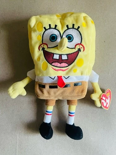 VTG TY SPONGEBOB SQUARE PANTS BEANIE BABIES Plush TOY RETIRED NEW w/ TAG 2004