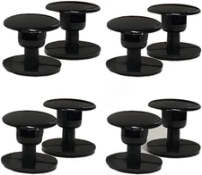8 Sets Replacement Rivets for Clog Beach Shoe Strap Repair Black 16mm