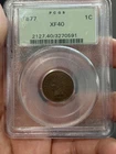 New Listing1877 Indian Head Cent – PCGS XF40 OGH– Key Date. Rare