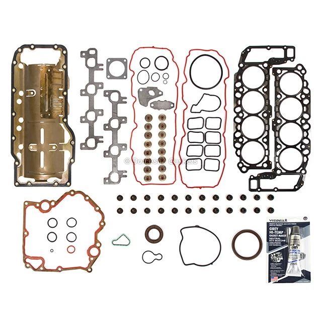 Juego de cárter de aceite junta completa SOHC para Dodge Dakota Durango Ram 1500 04-07 Foto 2 de 4