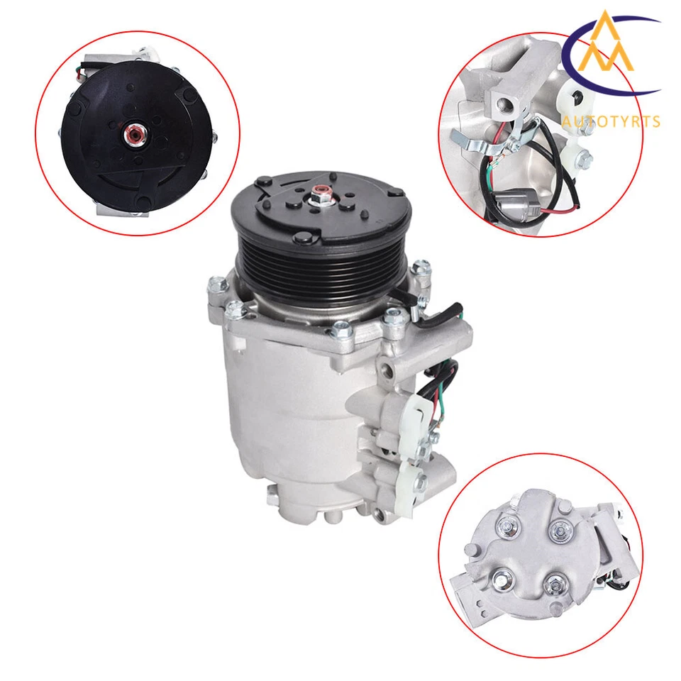 Ajuste para Honda CR-V CRV 2.4L 2002 2003 2004 2005 2006 A/C compressor CA com embreagem - Imagem 2 de 4