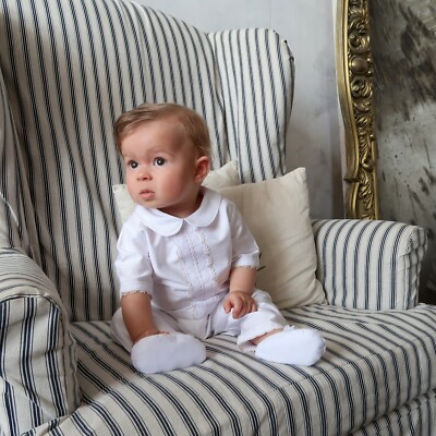 Christening Binyag Outfit For Baby Boy Baptism Boy Satin Outfit