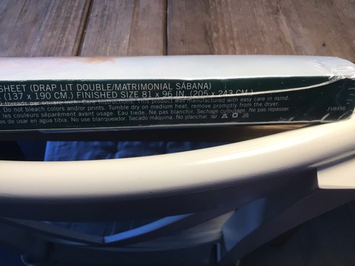 Ralph Lauren lenzuolo piatto morbido bianco nuovo! 81""x96"" 10% cotone USA - Foto 11 di 11