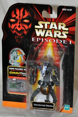  Star Wars 1999 Episode 1 Destroyer Drod Comm Tech Chip Talking Figures MOC