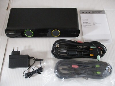 Belkin F1DS102Lea 2-fach Desktop KVM-Switch USB/VGA schwarz-