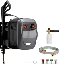 Giraffe Tools Electric Pressure Washer 2400 PSI Power Washer Hose Reel 65 Feet