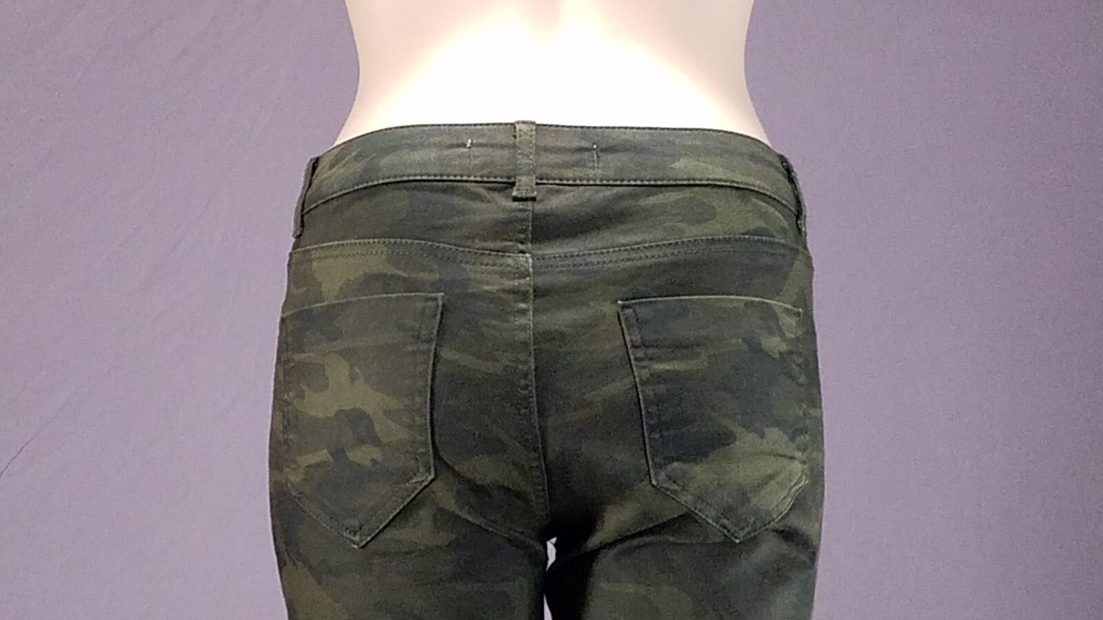 Zara Basic Z1975 Jeans Skinny Crop Ankle Moto Stretch Camo Size 4 image 6