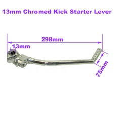 13mm Chromed Kick Starter Lever For 50cc 110cc 125cc Pit Dirt Bike Parts