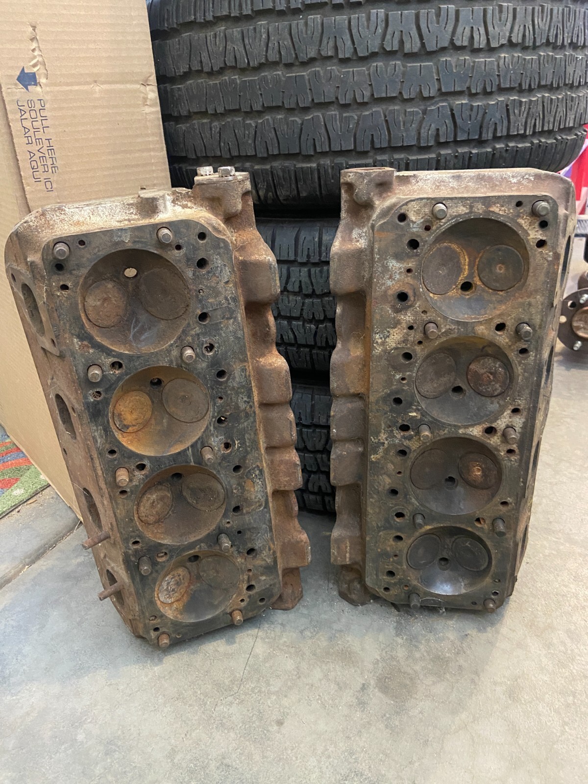 Chrysler 392 Hemi Heads with Rocker Arm Assemblies P/N 1731528 eBay