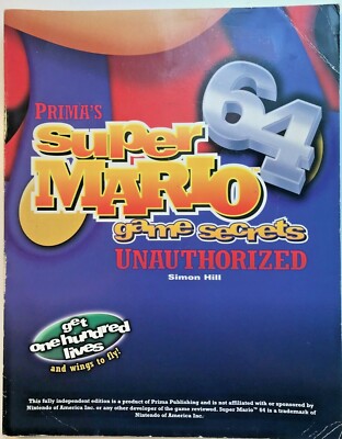 Super Mario 64 Game Secrets : Unauthorized  (1996, Trade Paperback) N64