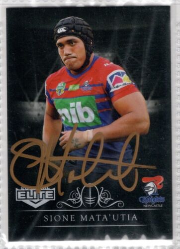 🔥 2018 ELITE PARALLEL SIGNED CARD SIONE MATA'UTIA #SS76🔥 - Picture 1 of 1
