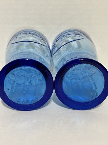 McDonald’s Retro 1961 Blue Drinking Glasses Set Of 2 Reproduction - Picture 5 of 5