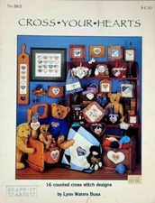 CROSS YOUR HEARTS Lynn Waters Busa Graph-It Arts Cross-Stitch Book Leaflet #8