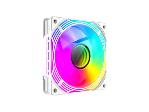 GAMEMAX FN12A-C8I-W, 120mm White frame ARGB Fan - High-Performance Cooling Fan