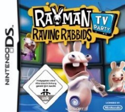 NINTENDO DS 3DS RAYMAN RAVING RABBIDS TV PARTY *DEUTSCH NEU