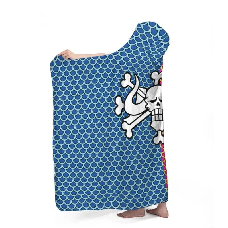 Kaido Pattern One Piece Hooded Blanket, Gift For Fans