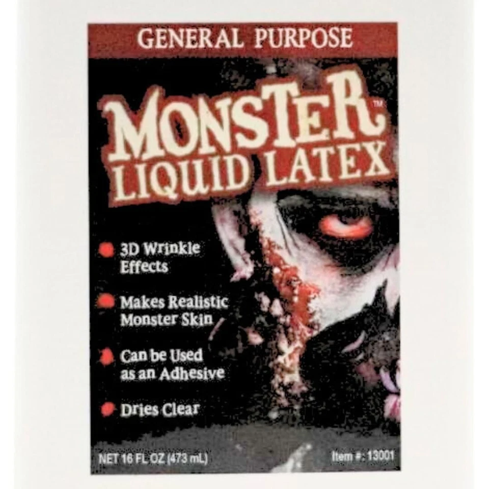 Látex líquido Monster - Se seca CLARO - Crea piel y efectos de zombi Foto 4 de 4