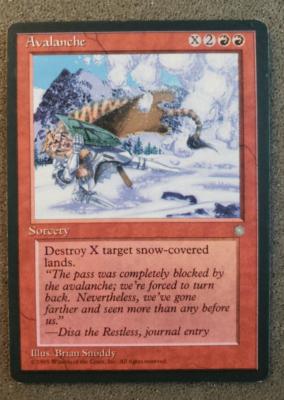 mtg red snow cards Magic: the Gathering just two snow triomes. :