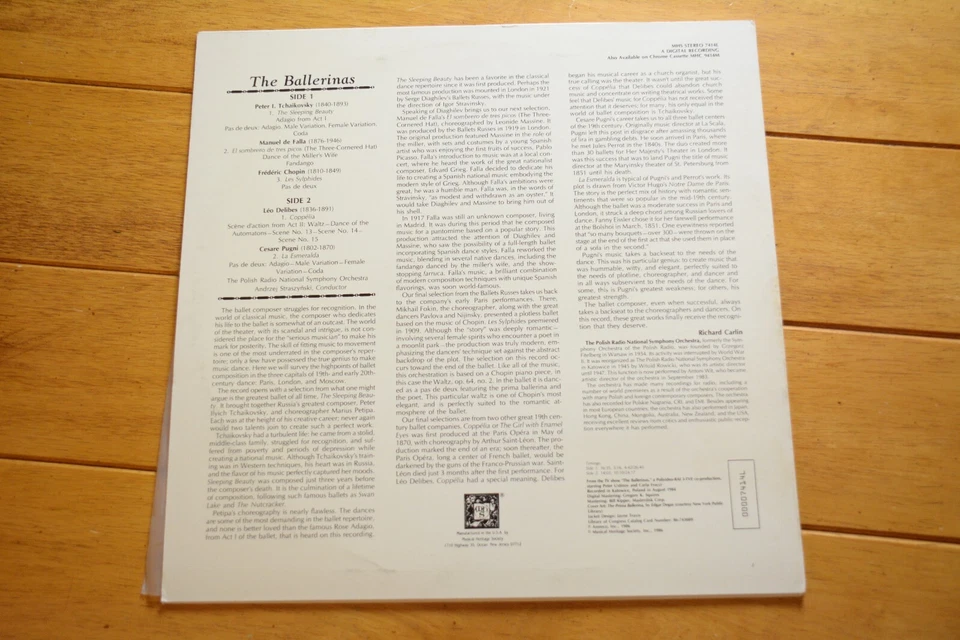 THE BALLERINAS "EXCERTPS FROM SLEEPING BEAUTY" LP 12" VINYL RECORD EX MHS [24] Foto 2 de 4