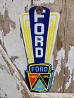 VINTAGE FORD PORCELAIN SIGN OLD ART DECO GAS CAR TRUCK AUTO DEALER SALES SERVICE