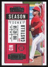 2020 Panini Contenders Luis Castillo Season Ticket Mariners Reds #85