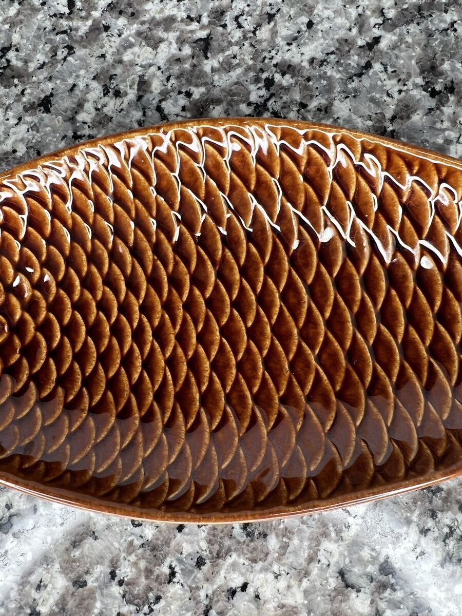 1958 Stig Lindberg's Fladen Fish Dish Stoneware MCM VTG 1958 Stig Lindberg's Fladen Fish Dish Stoneware MCM VTG