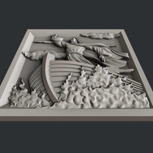 Modelos 3d STL para CNC, Artcam, Aspire, religión de relieve - Imagen 4 de 4