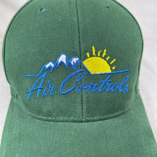 Air Control Mütze Herren Einheitsgröße grün Strapback Cap bestickt Berge Sonne - Bild 5 von 10